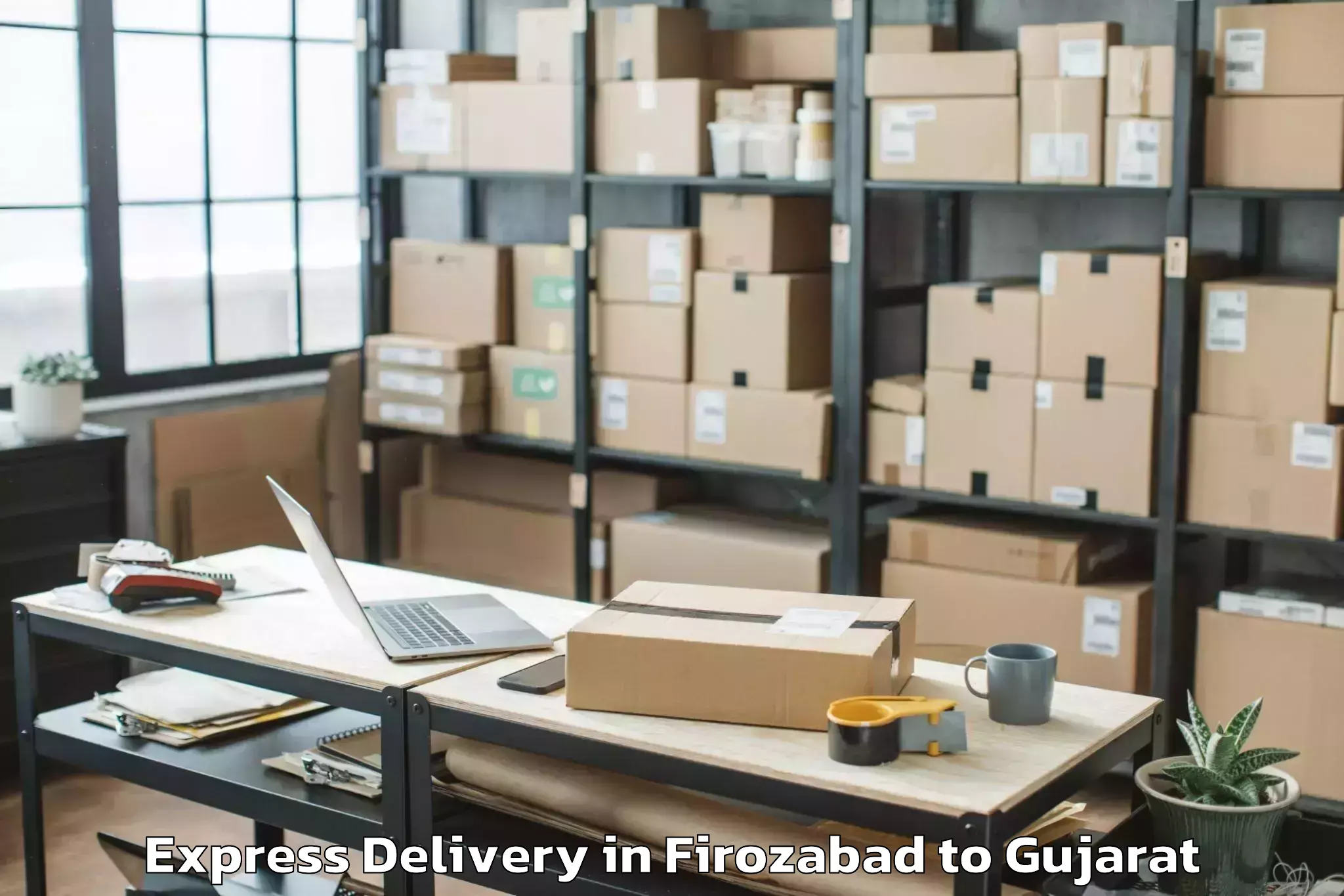 Quality Firozabad to Katodara Express Delivery